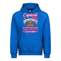 Cobalt As A Capricorn Girl I Was Born With My Heart On My Sleeve And A Mouth Urban Hoodie - Jasminsmagicworld