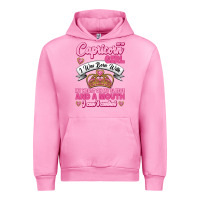 Fuchsia Pink As A Capricorn Girl I Was Born With My Heart On My Sleeve And A Mouth Urban Hoodie - Jasminsmagicworld