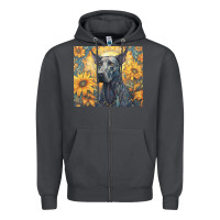 Smoke great dane Zipper Hoodie - Unal Design