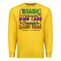 Lemon beads parades king cake crawfish mardi gras Premium Sweatshirt - FaDigitalArtStudio