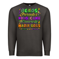 Smoke beads parades king cake crawfish mardi gras Premium Sweatshirt - FaDigitalArtStudio