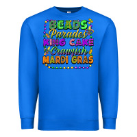 True Royal beads parades king cake crawfish mardi gras Premium Sweatshirt - FaDigitalArtStudio