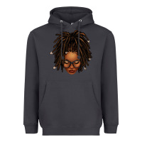 Smoke afro locs messy bun Heavyweight Hoodie - texasbilliewilder