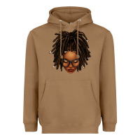 Toasted Coconut afro locs messy bun Heavyweight Hoodie - texasbilliewilder