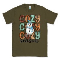 Army Green cozy season snowman Classic Tee - MaliasSmallBusiness