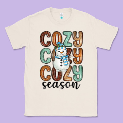 Classic Tee cozy season snowman