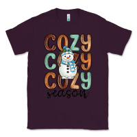 Plum cozy season snowman Classic Tee - MaliasSmallBusiness