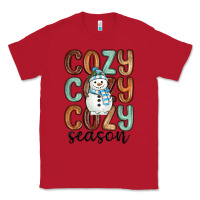 Red cozy season snowman Classic Tee - MaliasSmallBusiness