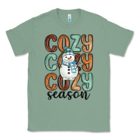 Sage cozy season snowman Classic Tee - MaliasSmallBusiness