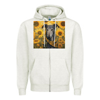 Oatmeal Heather greyhound Zipper Hoodie - Unal Design