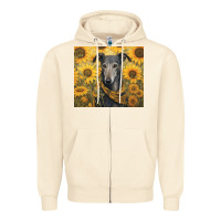 Sandshell greyhound Zipper Hoodie - Unal Design
