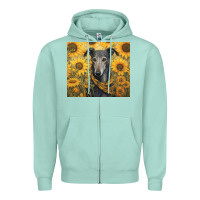 Seafoam greyhound Zipper Hoodie - Unal Design