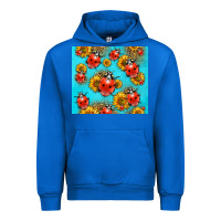 Cobalt Western Sunflowers Ladybug Urban Hoodie - LillyAllenDesigns