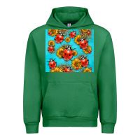 Emerald Western Sunflowers Ladybug Urban Hoodie - LillyAllenDesigns