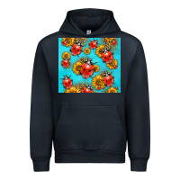Navy Western Sunflowers Ladybug Urban Hoodie - LillyAllenDesigns