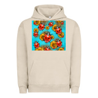 Pigment French Oak Western Sunflowers Ladybug Urban Hoodie - LillyAllenDesigns