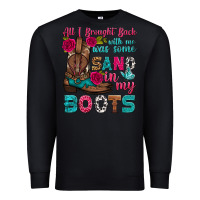 Black all i brought back with me was some sand in my boots Premium Sweatshirt - HRA Design Shop