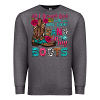 Charcoal Heather all i brought back with me was some sand in my boots Premium Sweatshirt - HRA Design Shop