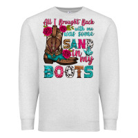 Oatmeal Heather all i brought back with me was some sand in my boots Premium Sweatshirt - HRA Design Shop