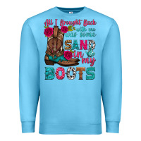 Ocean Blue all i brought back with me was some sand in my boots Premium Sweatshirt - HRA Design Shop