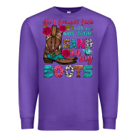 Purple all i brought back with me was some sand in my boots Premium Sweatshirt - HRA Design Shop