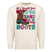 Sandshell all i brought back with me was some sand in my boots Premium Sweatshirt - HRA Design Shop