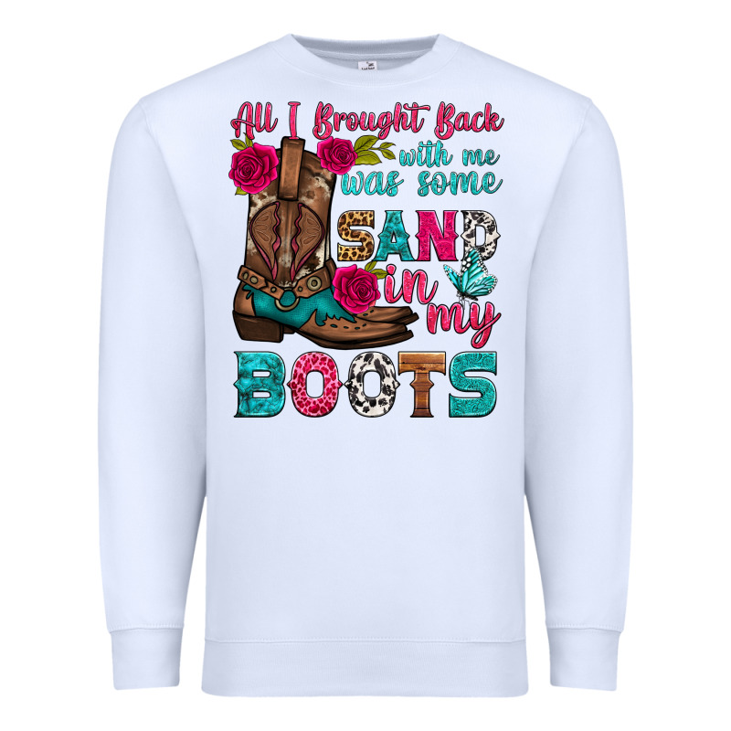 All I Brought Back With Me Was Some Sand In My Boots Premium Sweatshirt by HRA Design Shop | Teevron