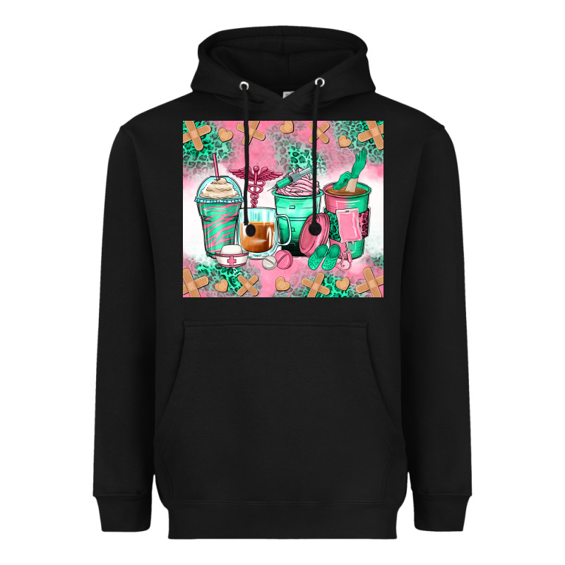 Nurse Coffee Cups Heavyweight Hoodie by Zillion Design Studio | Teevron