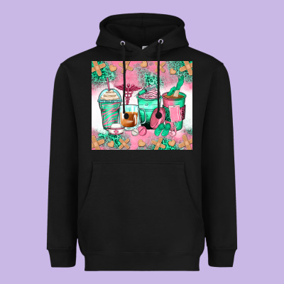 Nurse Coffee Cups Heavyweight Hoodie Designed By Zillion Design Studio