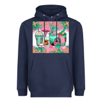 Navy nurse coffee cups Heavyweight Hoodie - Zillion Design Studio