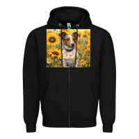 Black jack russel terrier Zipper Hoodie - Unal Design