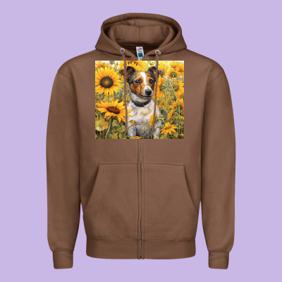 Zipper Hoodie jack russel terrier