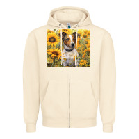 Sandshell jack russel terrier Zipper Hoodie - Unal Design