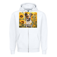 White jack russel terrier Zipper Hoodie - Unal Design