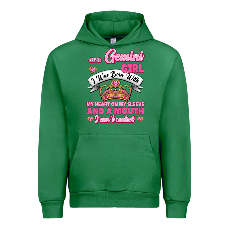 As A Gemini Girl I Was Born With My Heart On My Sleeve And A Mouth Urban Hoodie by Jasminsmagicworld | Teevron