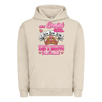 Pigment French Oak As A Gemini Girl I Was Born With My Heart On My Sleeve And A Mouth Urban Hoodie - Jasminsmagicworld