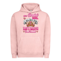 Pigment Salmon As A Gemini Girl I Was Born With My Heart On My Sleeve And A Mouth Urban Hoodie - Jasminsmagicworld
