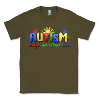 Army Green autism accept understand love Classic Tee - MaliasSmallBusiness