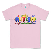 Bubblegum Pink autism accept understand love Classic Tee - MaliasSmallBusiness