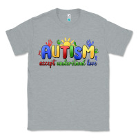 Heather Grey autism accept understand love Classic Tee - MaliasSmallBusiness