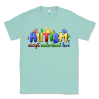 Seafoam autism accept understand love Classic Tee - MaliasSmallBusiness