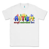 White autism accept understand love Classic Tee - MaliasSmallBusiness