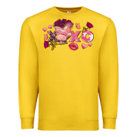 Lemon chicken valentine's day xoxo Premium Sweatshirt - FaDigitalArtStudio
