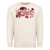 Sandshell chicken valentine's day xoxo Premium Sweatshirt - FaDigitalArtStudio