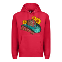 Cardinal howdy leopard tooled leather hat Premium Hoodie - AdoDesignShop
