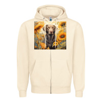 Sandshell labrador retriever Zipper Hoodie - Unal Design