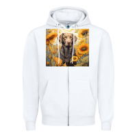 White labrador retriever Zipper Hoodie - Unal Design