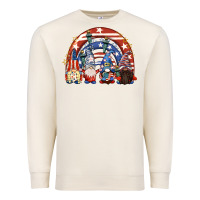 Sandshell 4th of July rainbow with gnomes Premium Sweatshirt - CowGirlArtShop