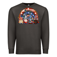 Smoke 4th of July rainbow with gnomes Premium Sweatshirt - CowGirlArtShop