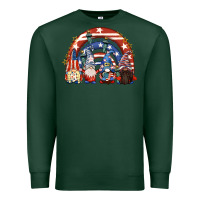 Sports Green 4th of July rainbow with gnomes Premium Sweatshirt - CowGirlArtShop